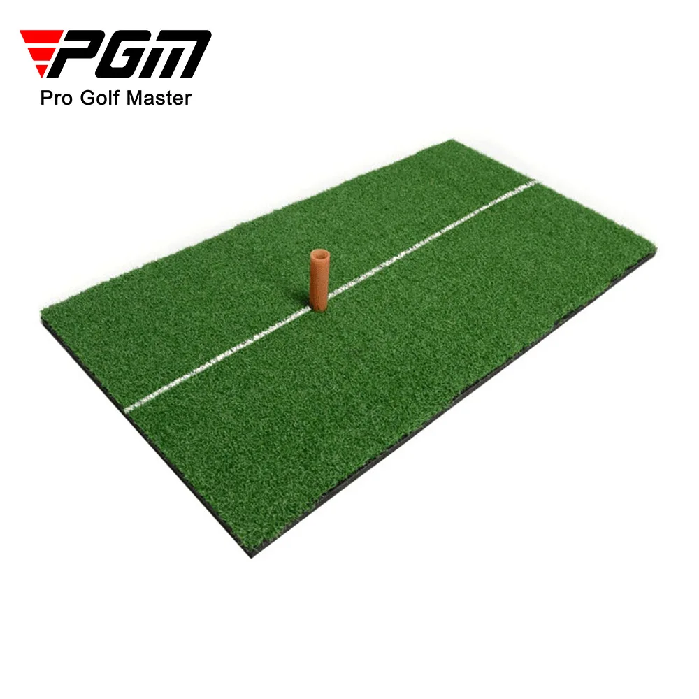 PGM Golf Mat Grass Hitting Mat Practice Golf Strike Pad 30x60cm Golf White Line Swing Pad Cutting Rod Pad