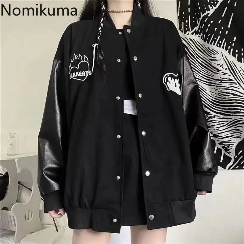 Harajuku Coat Women Clothing Streetwear BF Fashion Outwear Y2k Tops Preppy Style Casual Chic Oversized Jackets 2024 Ropa Mujer