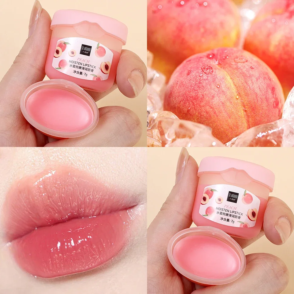 Moisturizing Lip Balm Anti Cracking Lasting Nourishing Repair ริมฝีปากเส้น Jelly Lip Cream ลิปสติกฐาน Hydrating Lip Care แต่งหน้า