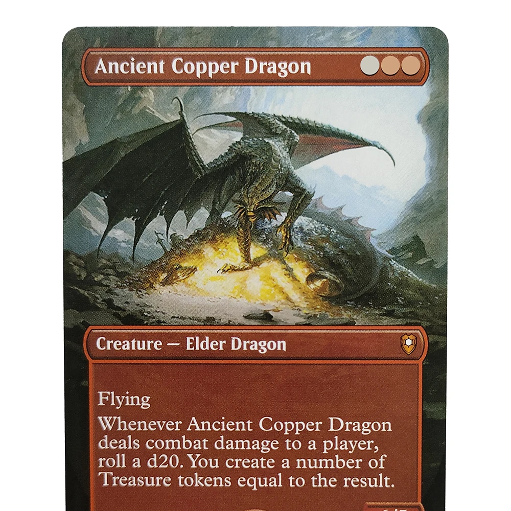 Customized Proxy NON FOIL High-Quality Cards Ancient Copper Dragon Old Gnawbone Etali, Primal Conqueror Displaced Dinosaurs