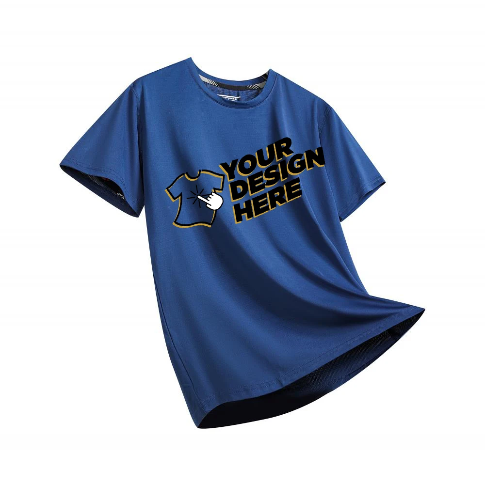 High Quality Customization Your Own Design Brand Logo Print T-Shirt icy feeling Fashion Unisex Top Tee DIY Clothes LS-1133