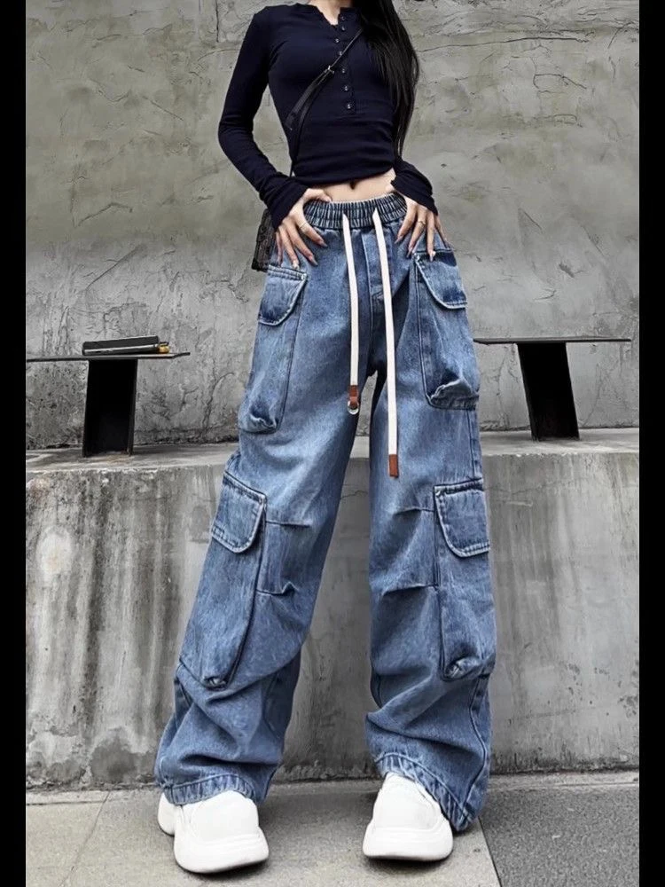 Cargo Pants Womens Of Girls Winter Cotton Oversized Plush Camping Cozy Fleece-lined Homewear Warmth Thickened Comfort Wearable