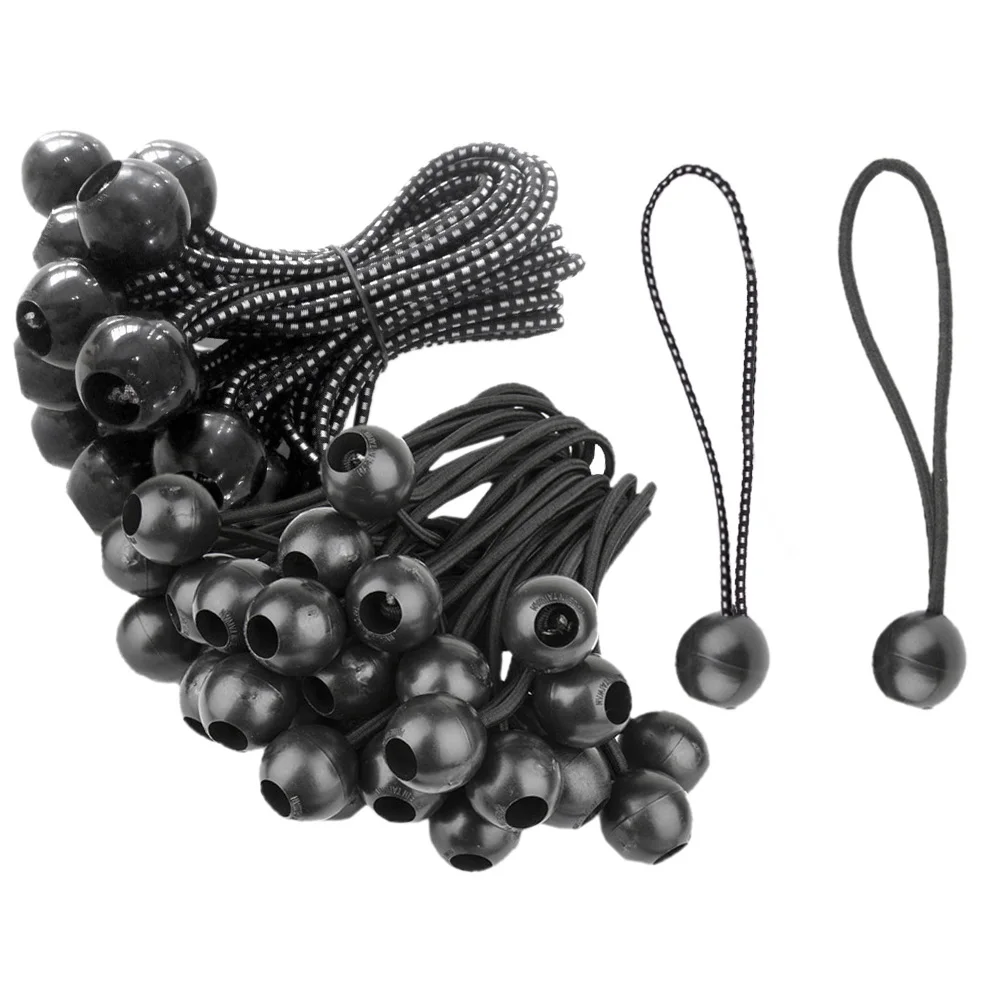 Cordons élastiques portables pour tente, corde de fixation, bâche, auvent, auvent, bâche robuste, cordons d'arrimage pour abri et chargement