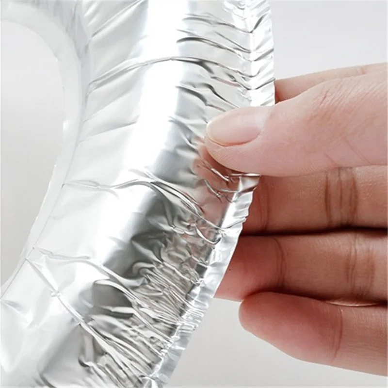 10/20pcs Stove Protector Cover Disposable Aluminium Stove Burner Liner Gas Stove Stovetop Cleaning Pad Mat gas stove protectors