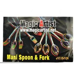 Mani Spoon and Fork (GIMMICKs) Magic Tricks Appearing Magie Close Up Illusion Gimmick Props Mentalism