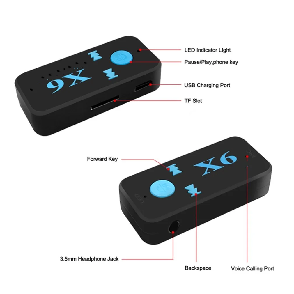 Mini 3.5mm Portable Wireless Bluetooth 5.0 Audio Receiver HIFI AUX Stereo Bluetooth Adapter For TV PC Dropshipping Wholesale