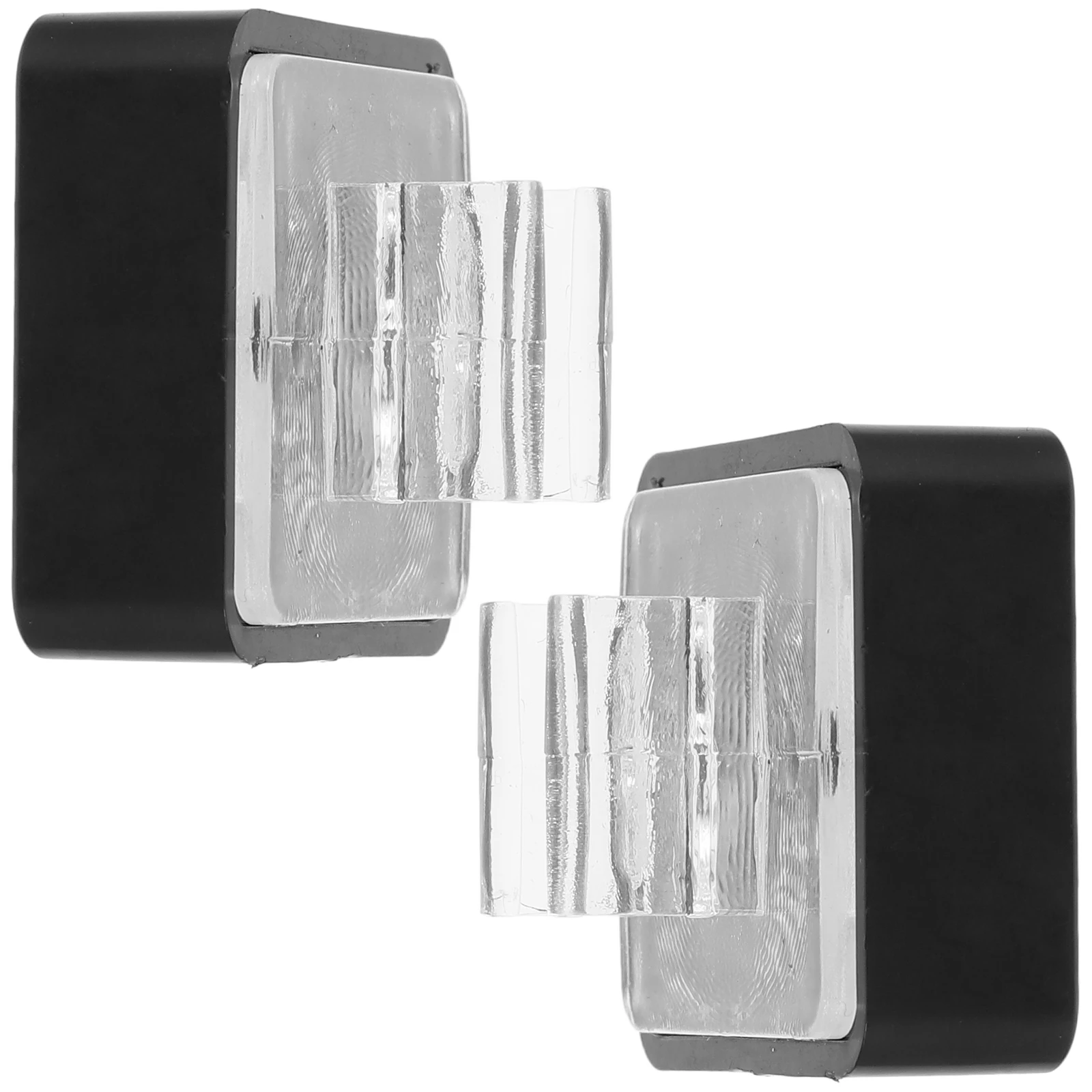 

2pcs Magnetic Display Stand Clear Black Plastic Menu Holder Poster Board Stand for Desktop Table Display Rack Small