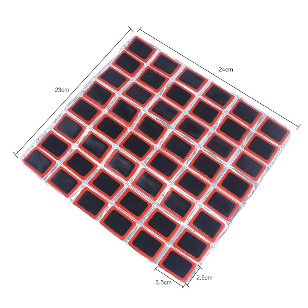 48 قطعة دراجة الإطارات إصلاح بقع المطاط التصحيح عدة للدراجات النارية الأنبوب الداخلي مرتبة هوائية أدوات الطوارئ طقم تصليح الإطارات الإطارات