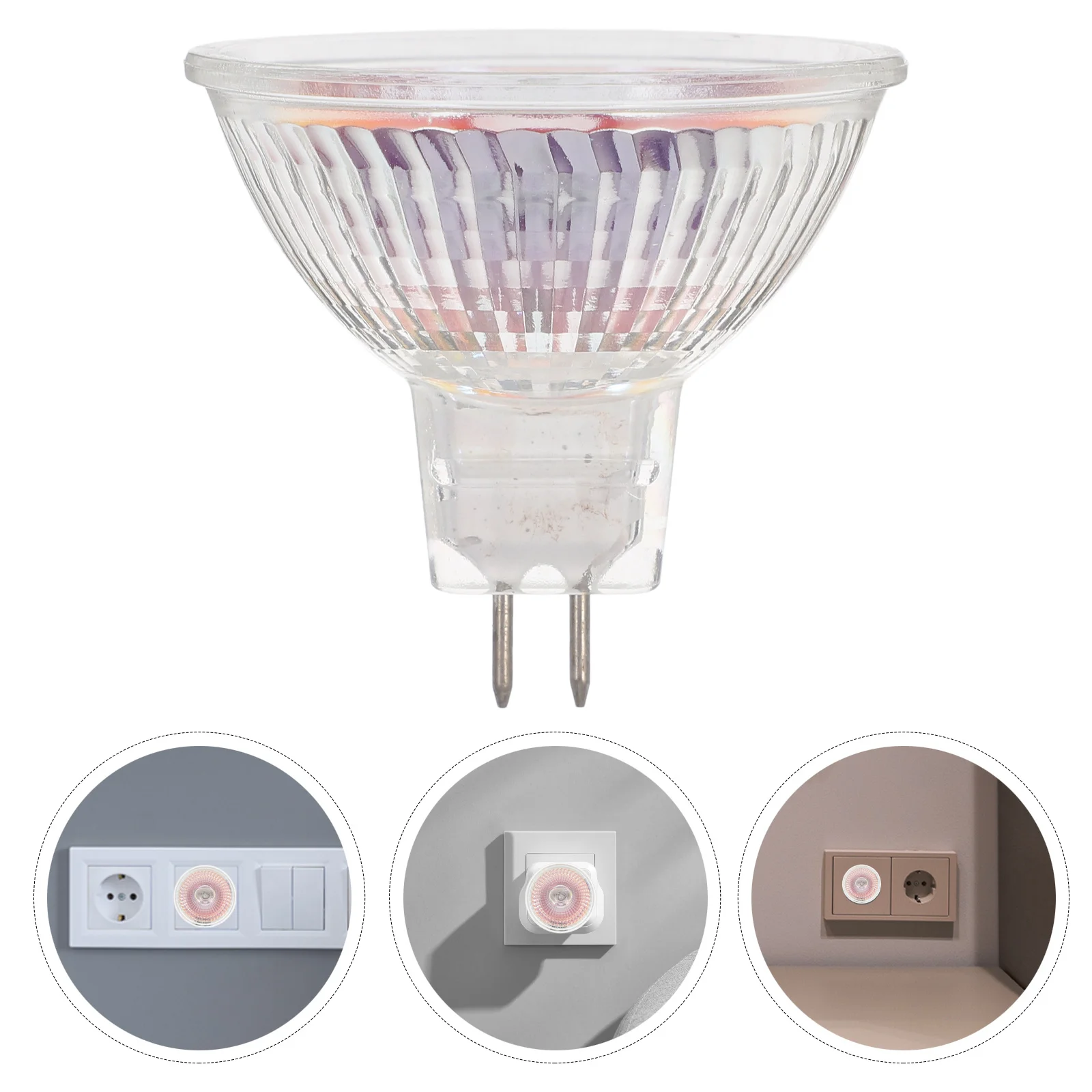 

6Pcs Mr16 Halogen Bulbs Pin Base 12V 50W Dimmable Warm Light Bulbs for Wax Warmer Replacement Pack Landscape