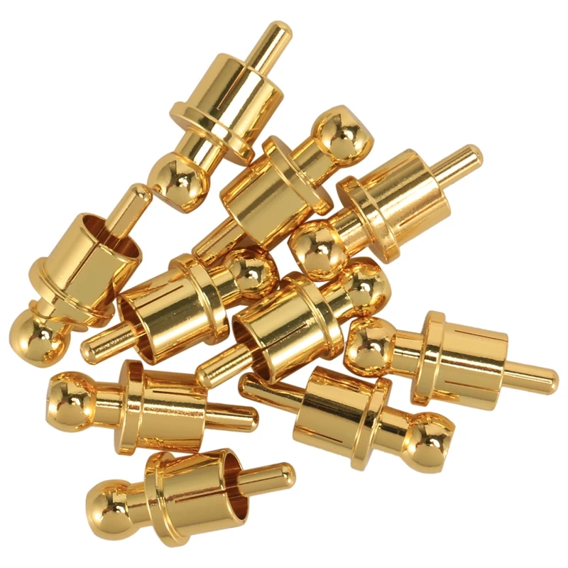 10Pcs Gold Plated RCA Plug Cap Short-Circuit Socket, Phono Connector RCA Shielding Jack Socket Protect Cover Caps