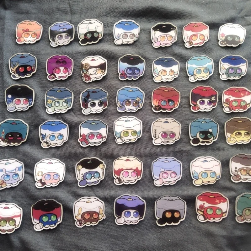 

Honkai:Star Rail 42Pcs/Set Critter Pick Cats Cakes Dessert 3cm Acrylic Brooch Pin Badge Accessories For Clothes Backpack Gifts