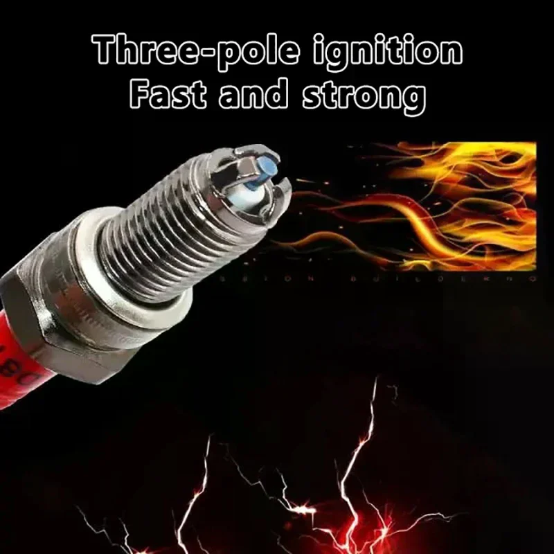 High Performance Motorcycle Iridium 10mm Spark PlugThree jaw three energy-saving spa Suitable For Most Motorcycles On The Market