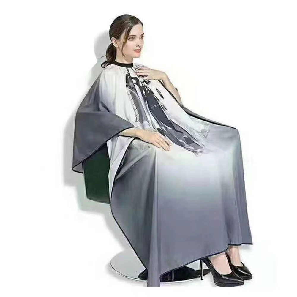 New Haircut Hairdresser Barber Cloth Hairdressing Pattern Apron Polyester Cape Professional Hairdresser Hair Cutting Gown