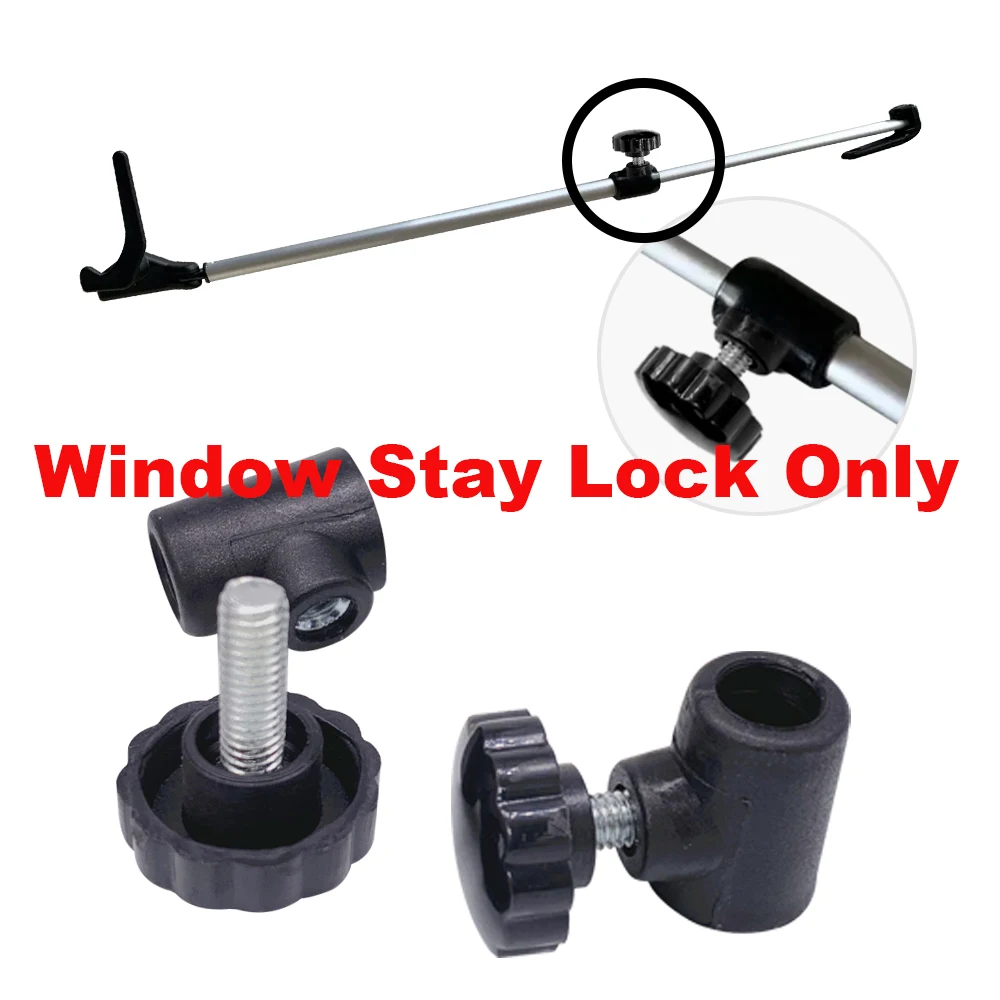 

Camper Black Plastic Window Stay Lock Repair Replacement Knob 2pcs/Set For RV Camper Caravan Motorhome Accessories