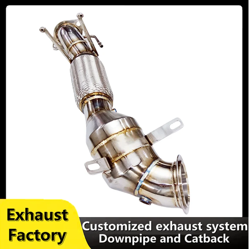 Downpipe For Ford Focus 1.5T 2019-2022 Car Accessories  Head Section exhaust pipe system Without Catalytic Converter