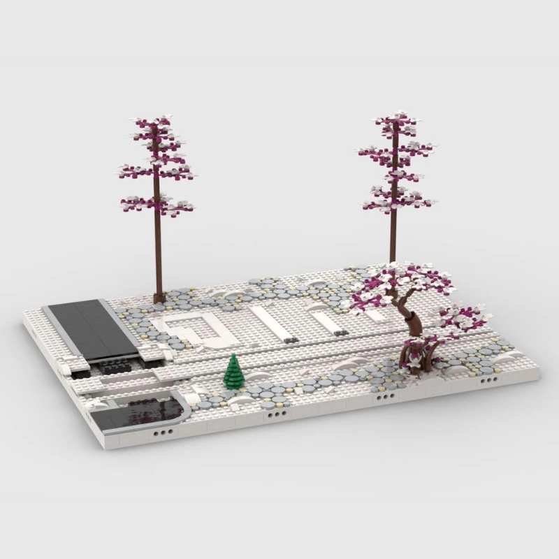 Winter Village Display Base for set 10325 10308 4056440573 10275 10267 Building Blocks DIY Creative Bricks Toy for Collector