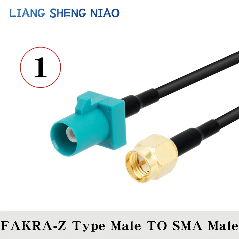 RG174 Coax Cable line FAKRA Z TYPE TO SMA Male Female Coaxial cable Connector RF Crimp for Cable GPS Antenna 3G universal Z TYPE