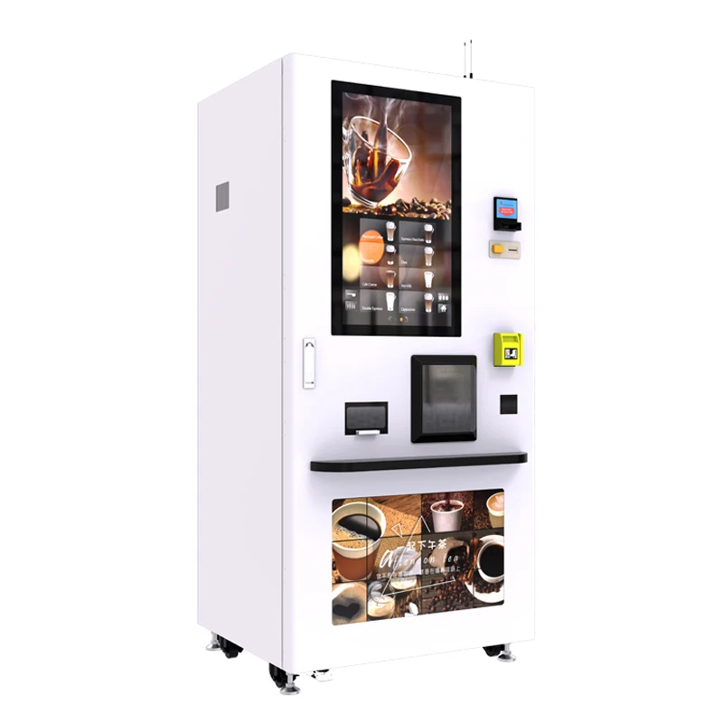 Best Selling Coffee Vending Machine Multiple Flavors Touch Screen Ice Maker Business Beverage Dispenser