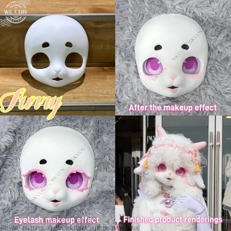 Furry Cosplay Skull DIY Comic-Con Disguise Kig Furry Suit Fursuit Kigurumi Two Dimensions Woman Man Animal Rabbit Sheep Furry