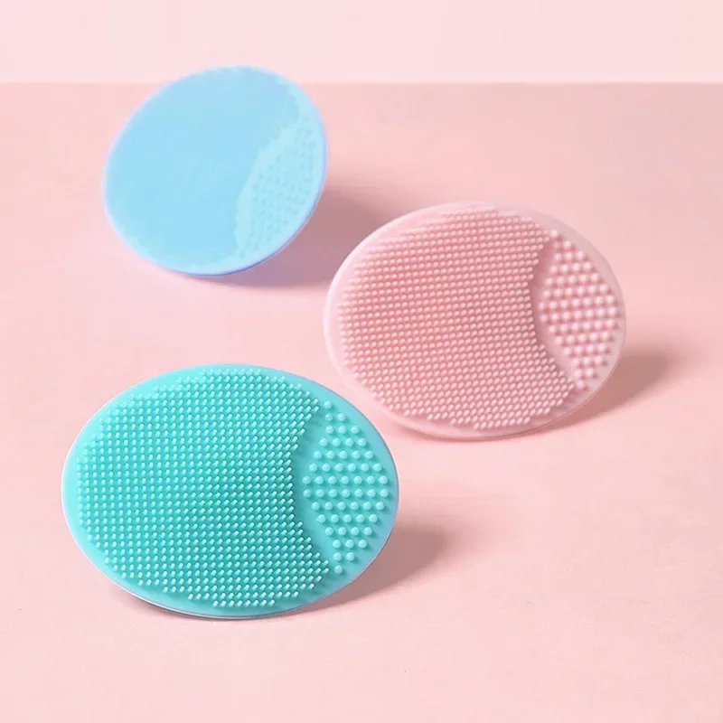 1pcs Baby Hair Brush Soft Silicone Facial Cleaning Tools Massaging Scalp Brush Baby Infant Bathing Scrubber for Hair Body Care