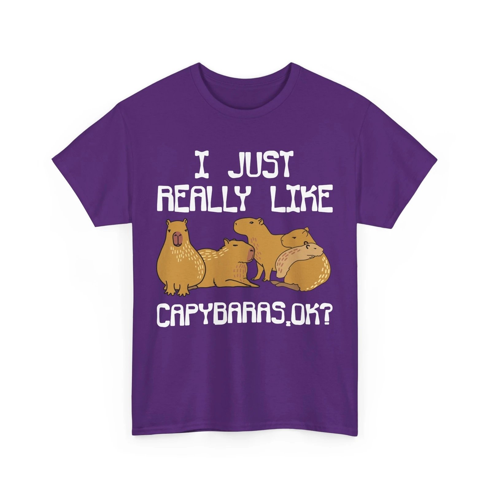 كابيبارا أنا فقط أحب كابيباراس موافق القوارض عشاق النساء الرجال تي شيرت #2