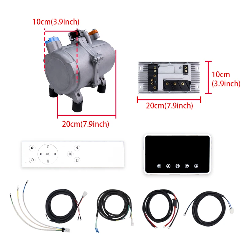 Universal Automotive Auto Electric Air Conditioning Compressor 12V 24V for Car Van Street Rod Hot Classic A/C Conditioner