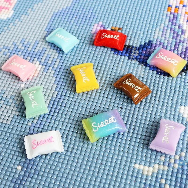 HOMFUN 1pcs Random Color 5D Diamond Painting Sweet Candy Locator Magnet Holder Accessories Cover DIY Art Embroidery Fixer Tools