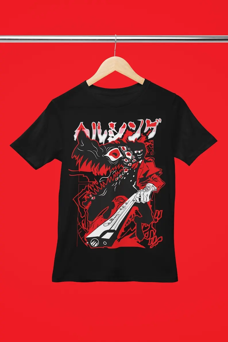 

Hellsing Shirt Anime Alucard Hellsing Ultimate Vampire Japanese Anime Unisex Shirt