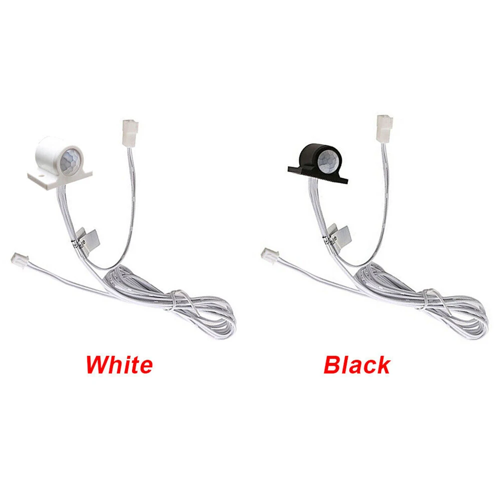 1X 자동 DC 12V 조정 가능한 PIR 적외선 Led 모션 센서 스위치 라이트 스트립 출입구 발코니 캐비닛 복도 계단 다락방