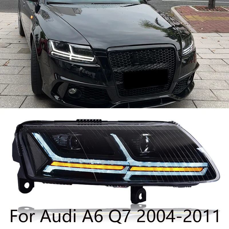 

Car Styling for Audi A6 Headlights 2005-2011 A6 C5 C6 LED Headlight Dynamic Signal Animation DRL Bi Xenon Autad Lamp Turn Signal