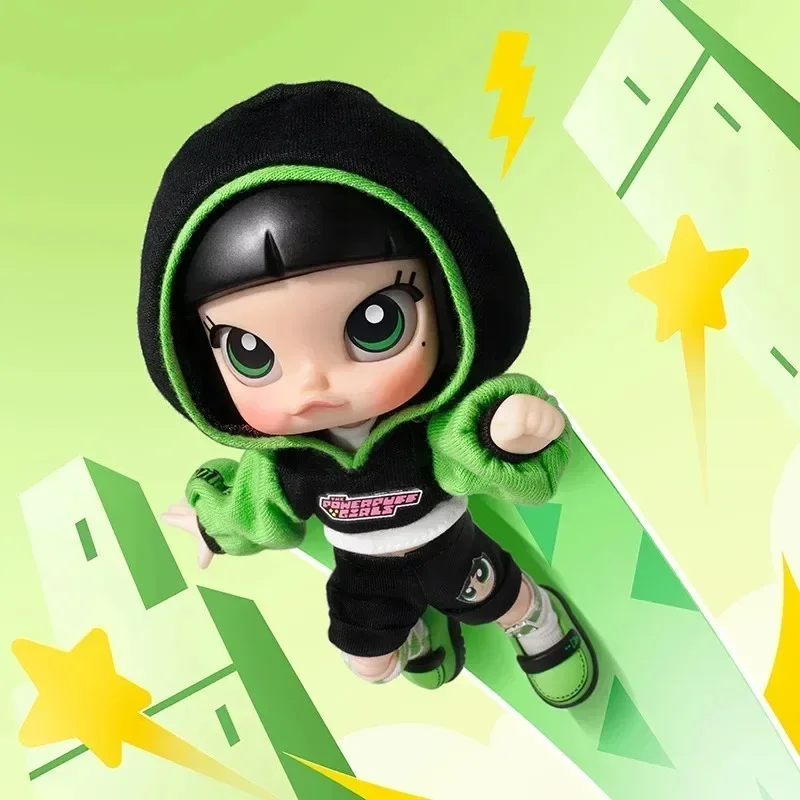 البوب مارت مولي x القوة الفتيات سلسلة عمل الشكل BJD لعبة أنيمي عمل الشكل تخمين حقيبة حلية التماثيل ديكور المنزل