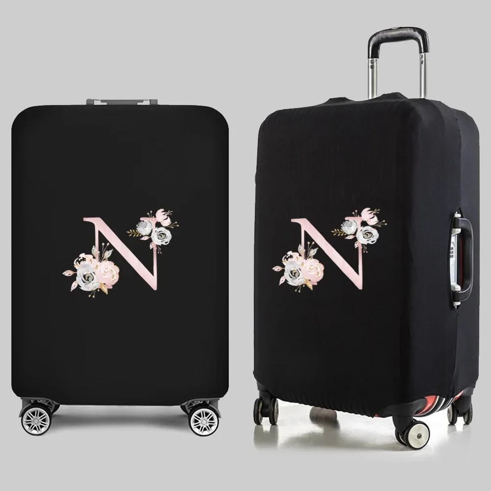 أساسيات السفر الأمتعة الغطاء الواقي جديد الوردي زهرة إلكتروني طباعة 18-32 بوصة إكسسوارات السفر حقيبة مرنة