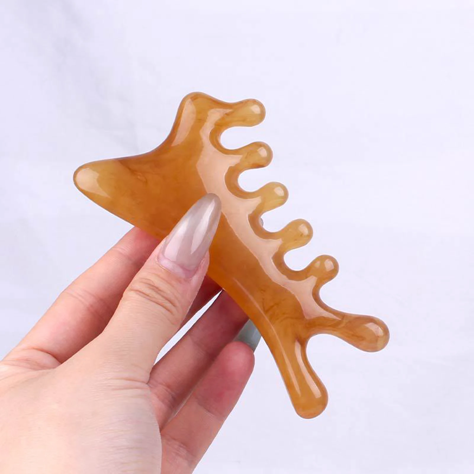 Multifunctional Hair Combs Portable Ultralight Pocket Hair Comb Exquisite Transparent Soothing Meridians Massager Hair Comb 1pc