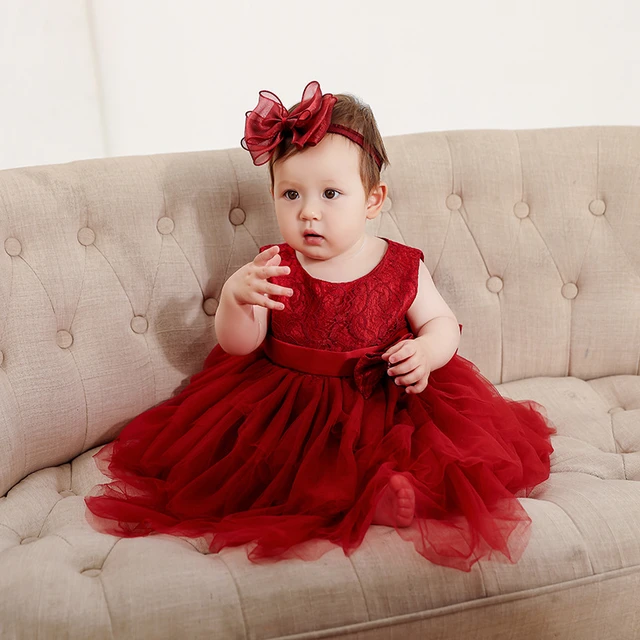 Vestido bebe rojo sale