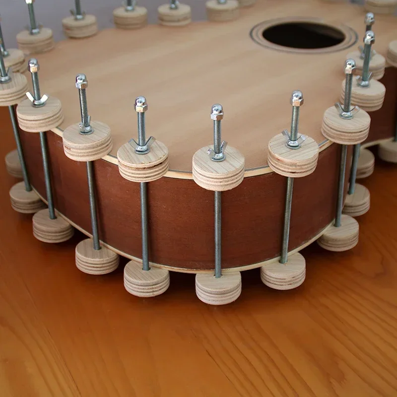 DIY Guitar Bass Body Assembly Clip Homemade Wood & Iron Small Ball Fixture Making Tools for Musical Instrument Craftsmanship