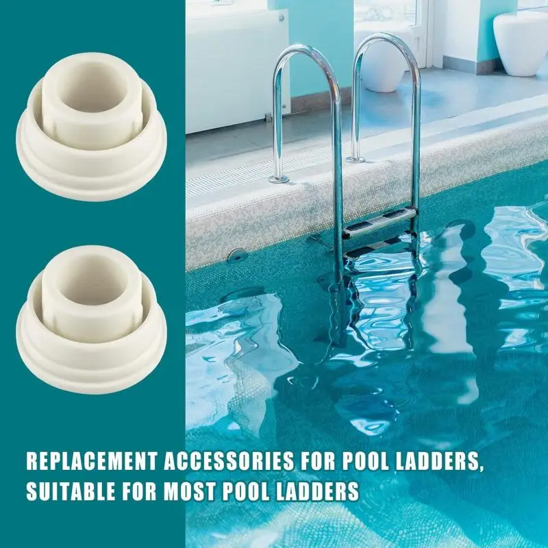2Pcs Swimming Pool Ladder Bumpers Caps Rubber Pool Ladder End Plugs Pool Ladder Tubing Bumper For Inground Pool