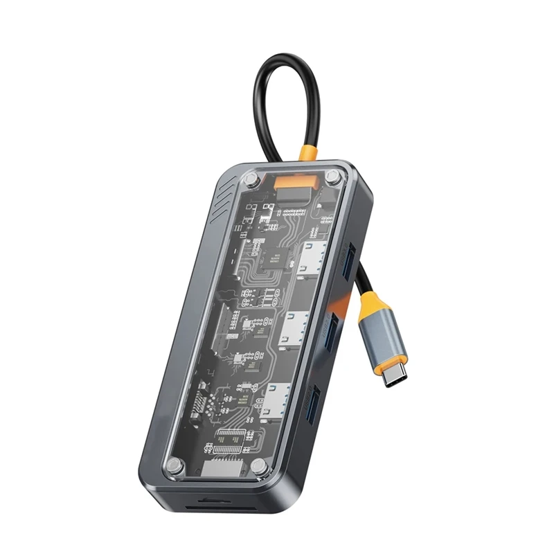 

10 In1 USB C Hub, Ethernet USB-C Mac Multiport Adapter, USB C Adapter Docking Station For Pro/Air PC Laptop Easy Install