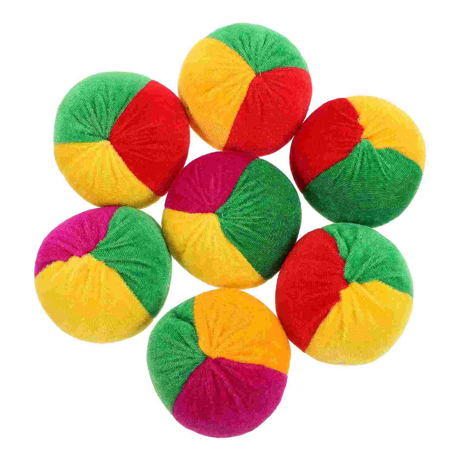 

7 Pcs Kids Ball Toys Out Door Sandbag Game Cloth Balls Child Colorful Earthbags for