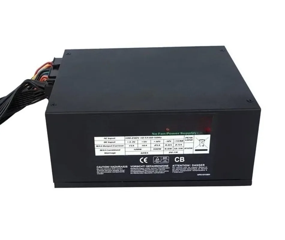 450W Full Modular Power Supply Desktop Computer Power Supply Silent Fanless 0 Decibel Zero Noise 400W