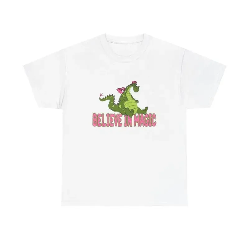 Believe In Magic T Shirt Funny Puff The Dragon Heavy Cotton