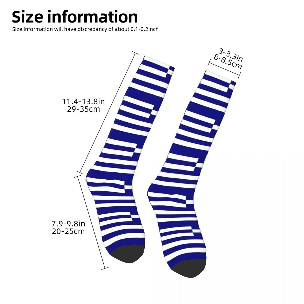 Greece Flag Socks Harajuku Sweat Absorbing Stockings All Season Long Socks Accessories for Man's Woman's Christmas Gifts