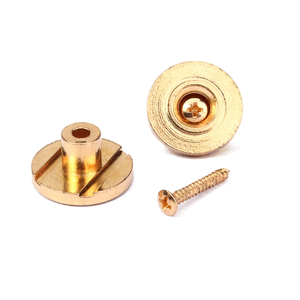 

2Pcs Steel Roller String Retainer Guide for Electric Guitar Parts Replacement Durable Plated Golden Tone Performance