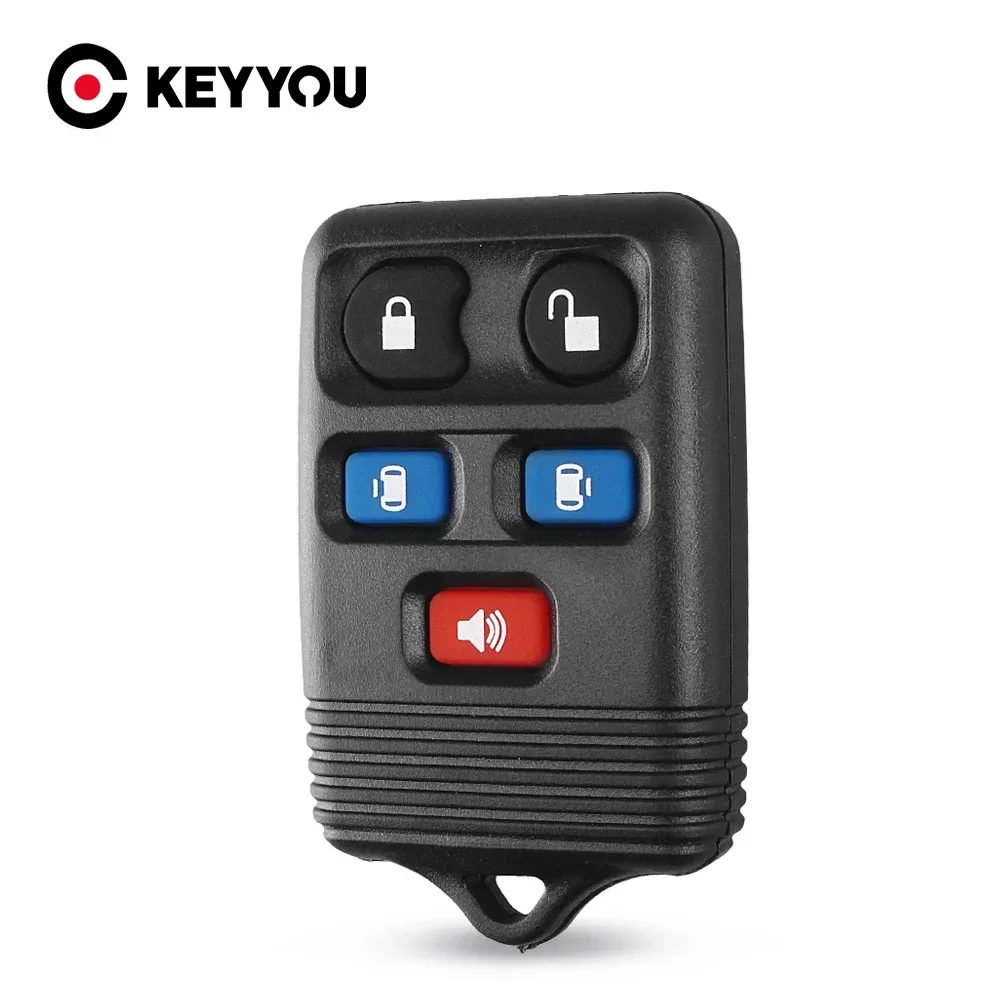 KEYYOU 5 Buttons Replacement Remote Car Key Case Blank Shell For Ford Expedition Lincoln Navigator 2004 - 2011 Auto Key Cover