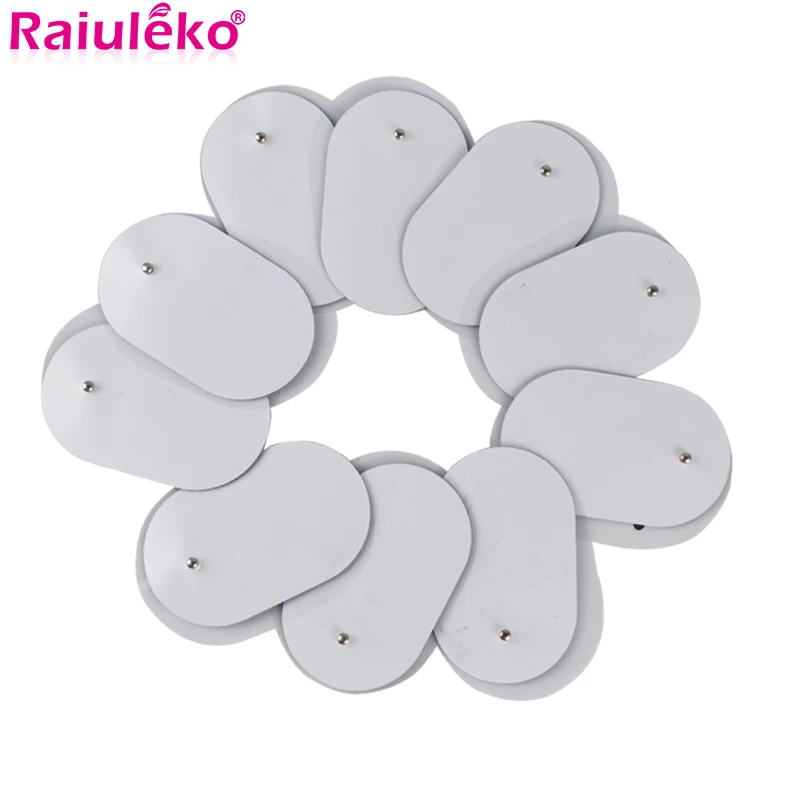 10Pcs/lot 3.5mm Plug Gel Electrode Pads For Nerve Muscle Stimulator/Slimming Massager/TENS Acupuncture Pulse Electric Massager