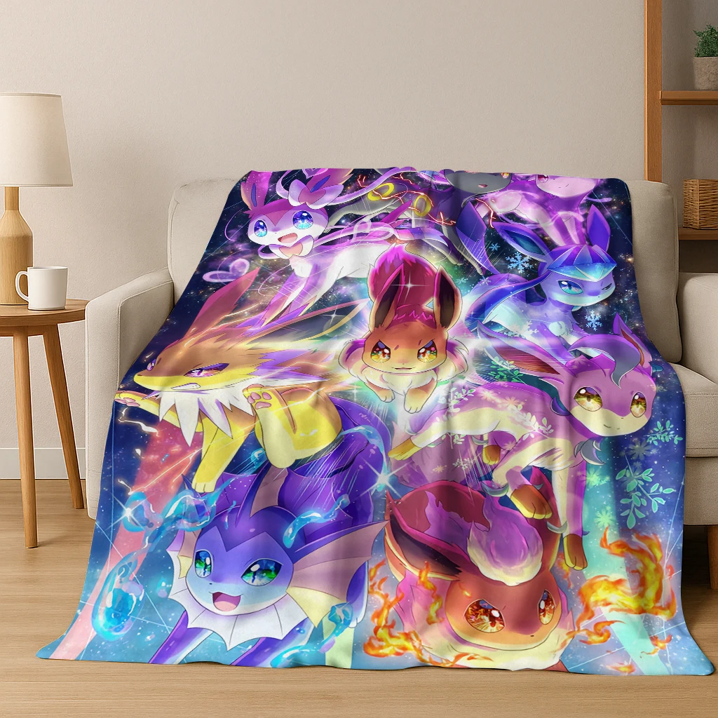 البوكيمون بيكاتشو الكرتون الفانيلا بطانية الاطفال لينة للمنزل غرفة نوم غرفة مكيفة مكتب السفر التخييم نزهة