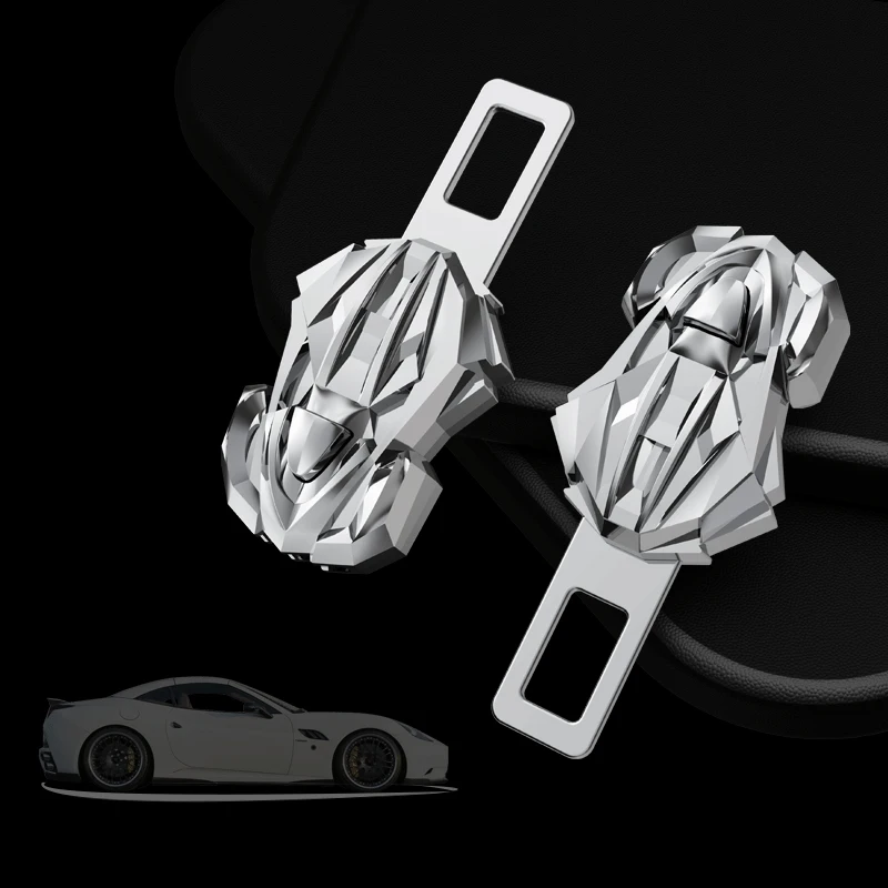 

Car seatbelt extension shoulder buckle suitable for Honda Volkswagen Kia Audi Mercedes-Benz and other vehicles, silver