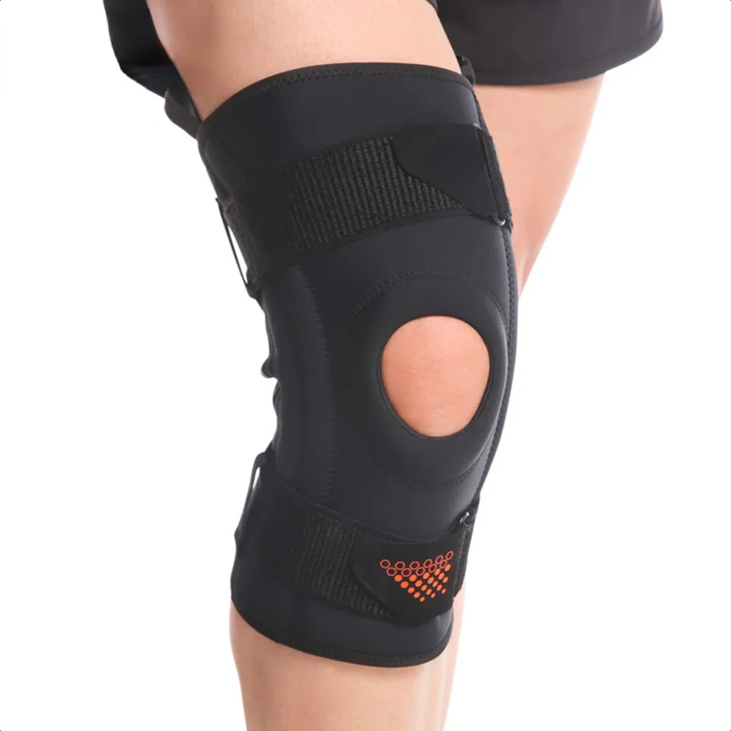 Breathable Spring Support Compression Running Knee Pads for Meniscus Protection while Playing Basketball, Hiking. Provides Shock