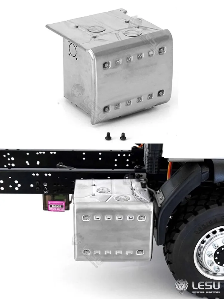 LESU G-6263 Uniwersalny Tamiya 1/14 FE/VM Model Ciężarówki Zabawka Metalowy Układ Wydechowy Akcesoria Zbiornik Upgrade Modyfikacja lub Akcesoria DIY