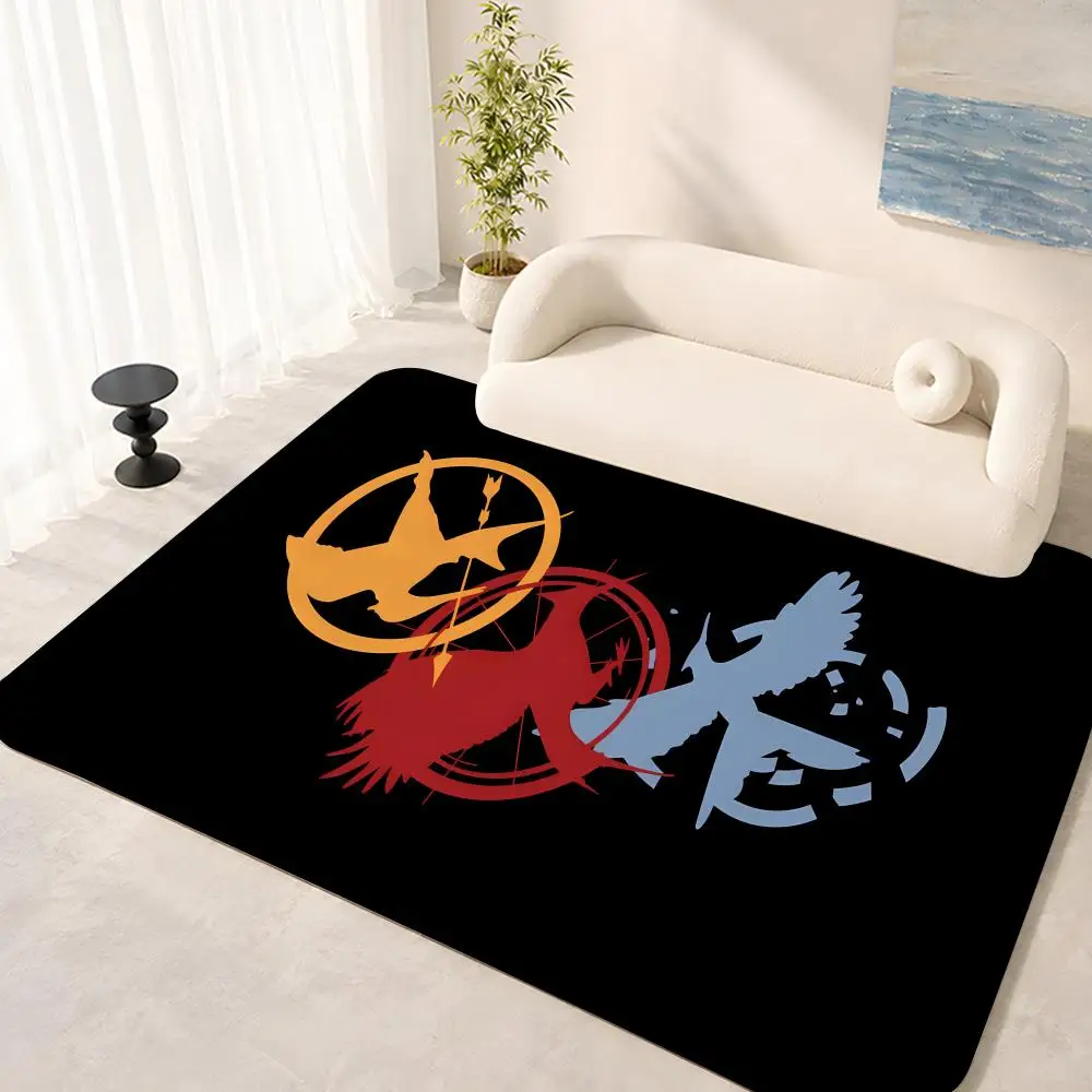 The Hunger Games Bodenmatte, weicher, rutschfester Flanell-Türvorleger für das Wohnzimmer