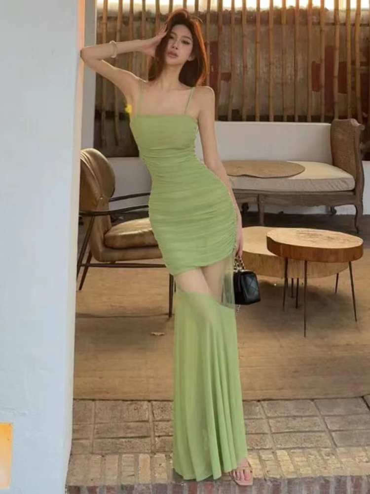 Robe Camis Sexy à épaules dénudées pour femmes, mode, maille Slim, Patchwork, décontractée, Chic, élégante, moulante, tenue de soirée